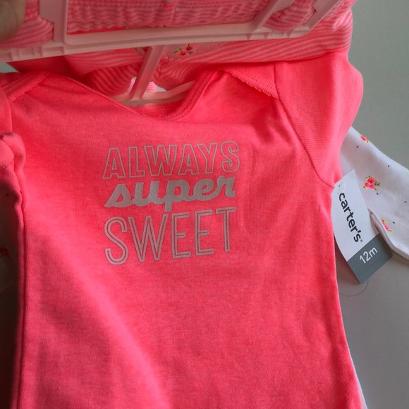 Pink and white matching set 12 month NWT - Picture 2 of 4